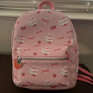 Hot Topic Strawberry Milk Mini Backpack